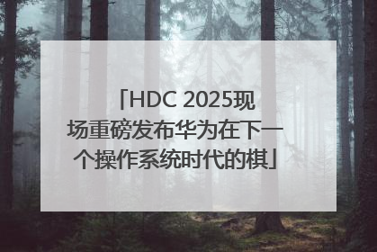 HDC 2025现场重磅发布华为在下一个操作系统时代的棋